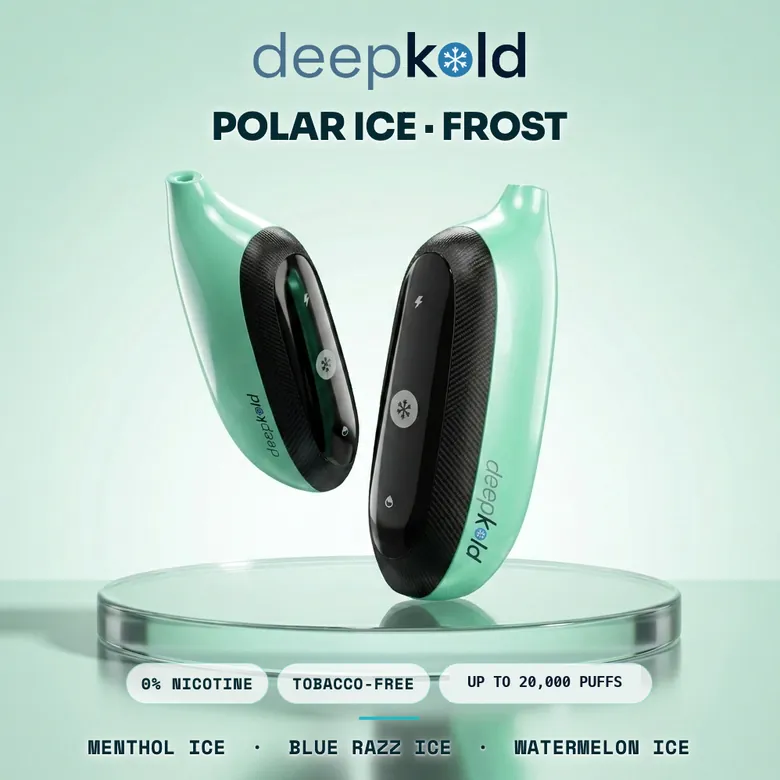 Deepkold Polar Ice Collection — 0% nicotine disposable vape